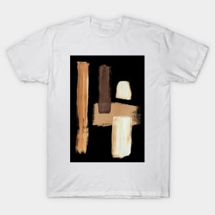 brown black abstract T-Shirt